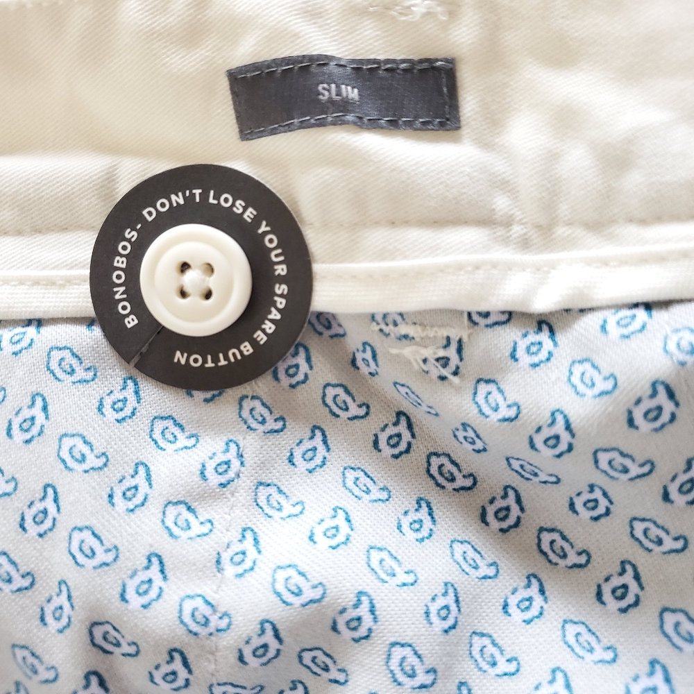 NWT Bonobos Stretch Washed Slim Chinos Size 33x34 - Picture 11 of 12
